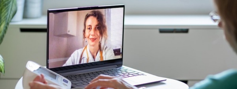 Telehealth meeting.