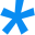 blue asterisk
