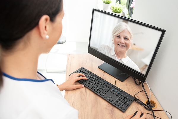 Healthcare trust via virtual meeting with doctor